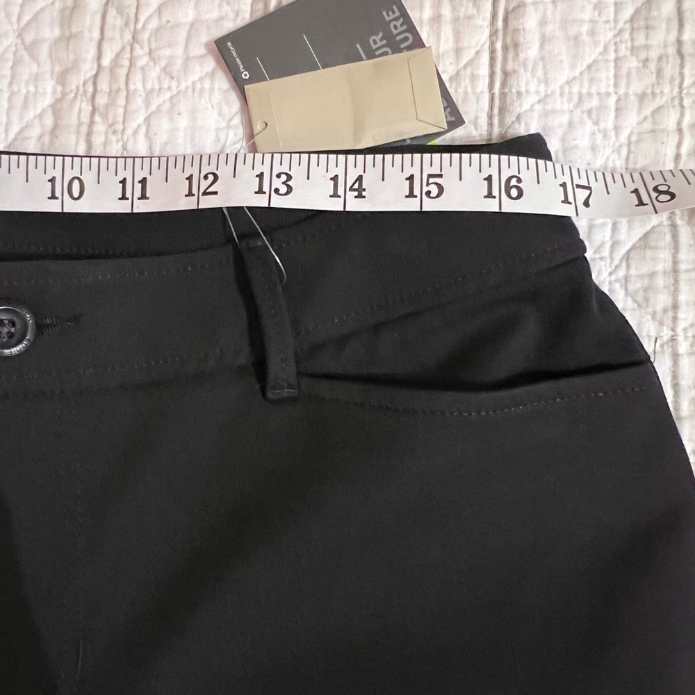 NWT Eddie Bauer Womens New Travex Flexion Horizon Skimmer Black Pants Size 12 - Picture 9 of 11